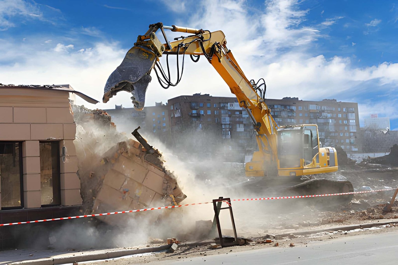 Industrial demolition support services and equipment