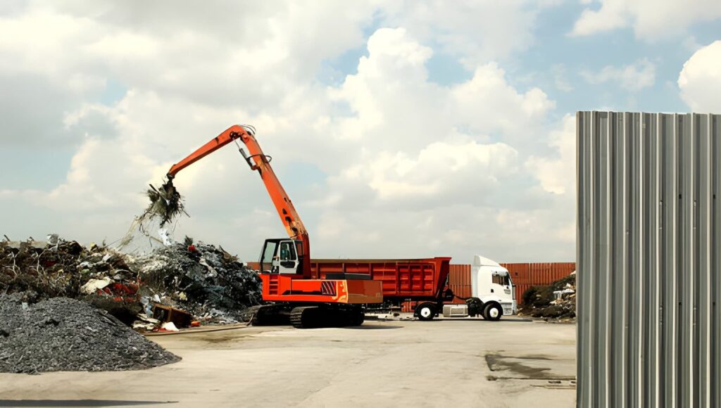 Scrap metal recycling and processing facility