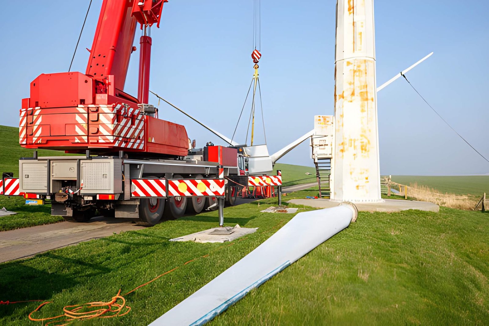 Wind turbine decommissioning process begins